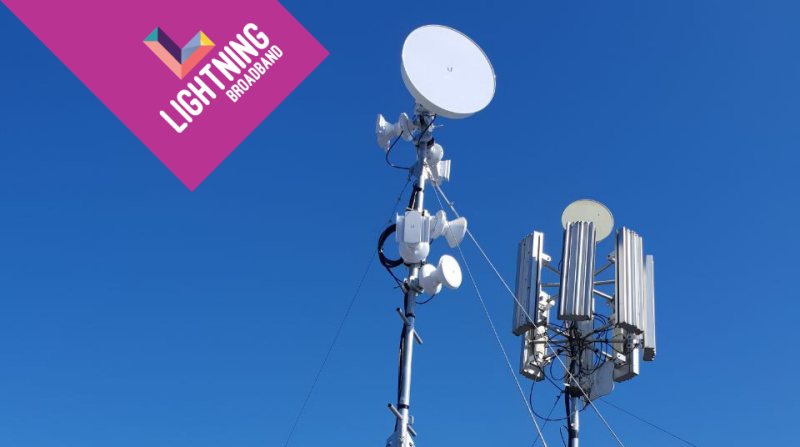 Lightning Broadband towers
